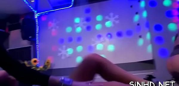 Steamy sexy club actions